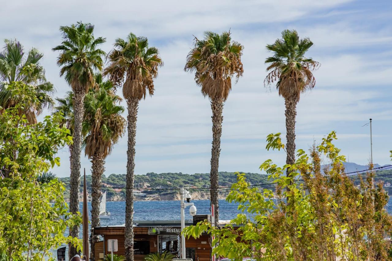 Les Balcons De Bandol Centre Ville Avec Vue Mer Et Face A La Plage Luaran gambar